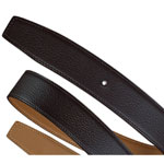 Hermes 32mm mens reversible leather strap in Polo bullskin Swift calfskin H071438CAAC