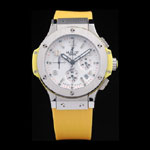 Hublot Big Bang Yellow Strap White Dial Watch HB6243