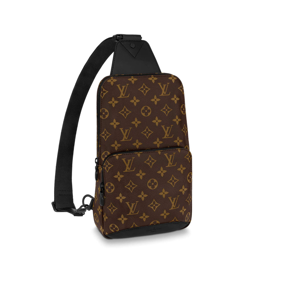 Louis Vuitton Avenue Sling Bag Monogram Macassar Canvas in Brown M45897
