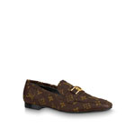 Louis Vuitton Upper Case Flat Loafer in Brown 1A86NT