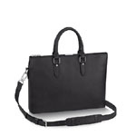 Louis Vuitton anton soft briefcase taiga leather mens bag M34400