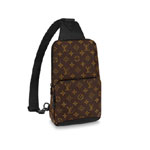 Louis Vuitton Avenue Sling Bag Monogram Macassar Canvas in Brown M45897