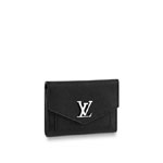 Louis Vuitton MyLockMe Compact Wallet Lockme Leather in Black M62947