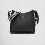 Prada Black Leather hobo bag 1BC073 2DKV F0002