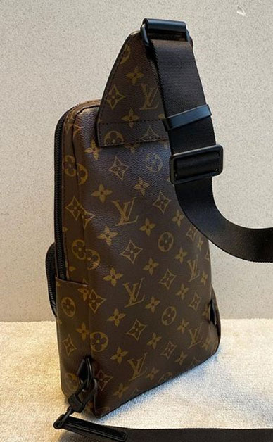 Louis Vuitton Avenue Sling Bag Monogram Macassar Canvas in Brown M45897 review image #2