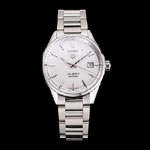 Swiss Tag Heuer Carrera Calibre 5 Silver Dial Stainless Steel Case And Bracelet TG6713