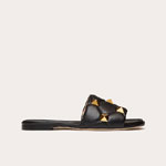 Valentino Roman Stud Flat Slide Sandal In Quilted Nappa VW0S0BK4ZCG0NO
