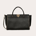 Valentino Rockstud Grainy Calfskin Handbag VW2B0I14VSF0NO