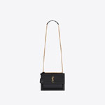 YSL Sunset Medium Chain Bag In Coated Bark Leather 442906 H3Z0W 1000