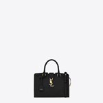 YSL baby monogram Saint Laurent cabas bag in black leather 45285292IQ