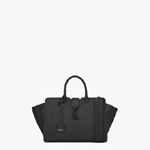 Saint Laurent Small Downtown Cabas Bag In Black Leather And Suede 45352154TE