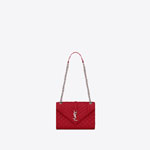 YSL Envelope Medium Bag In Grain De Poudre Leather 487206 BOW92 6805