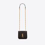 YSL Vicky Small In Grain De Poudre Embossed Leather 538439 1GF0J 1000