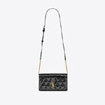 YSL ANGIE Chain Bag In Diamond Quilted Patent 568906 0UFO1 1000
