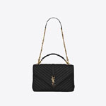 YSL College Large Chain Bag In Quilted Leather 600278 BRM07 1000