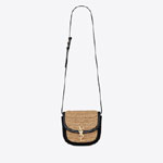 YSL Kaia Small Satchel In Raffia And Leather 619740 GG66W 7063